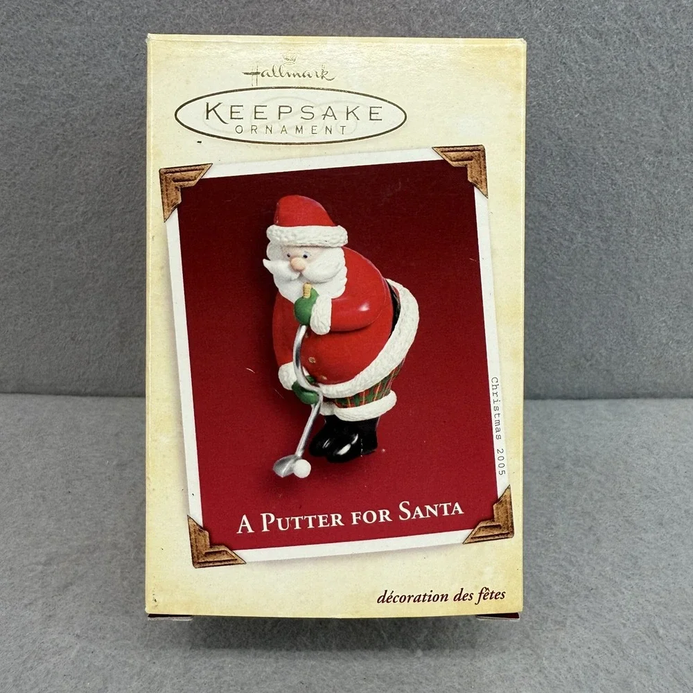 Hallmark Keepsake 2005‎ A Putter for Santa Christmas Ornament